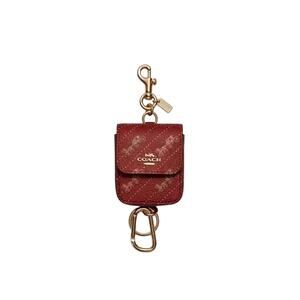 Coach Red Key & Card Holder